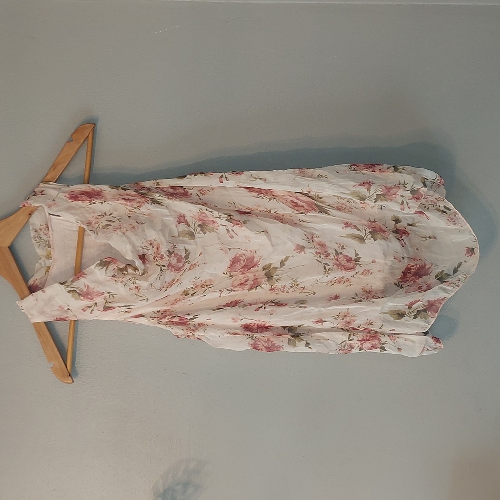 Floral Silk Tank Top Medium Keysha